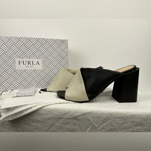 Furla Fold Block Heel Mules - 37